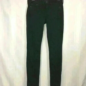 Vince Skinny Ankle Jean Sulphur Black Sz 25